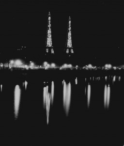 Double exposure of Eiffel Tower, c. 1930